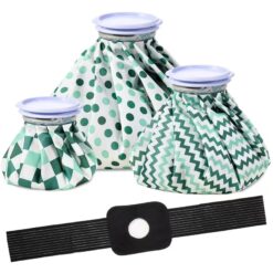 3pcs Reusable Ice Packs with Adjustable Wrap