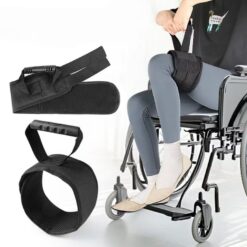 Leg Elevation Belt with Foot Loop and Hand Grip